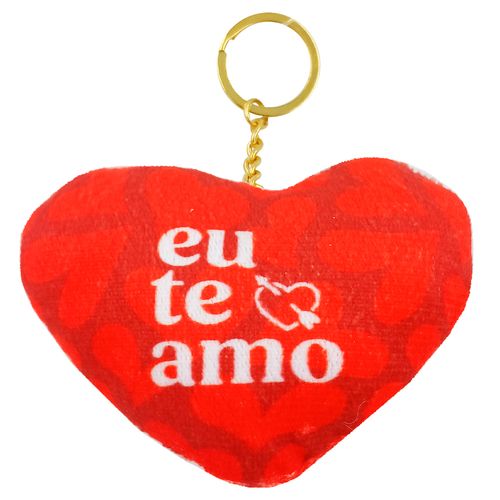 Chaveiro Coração Amor 10cm em Poliéster FWB