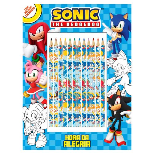 Livro Hora da Alegria Sonic 27,5cm em Papel Editora Online