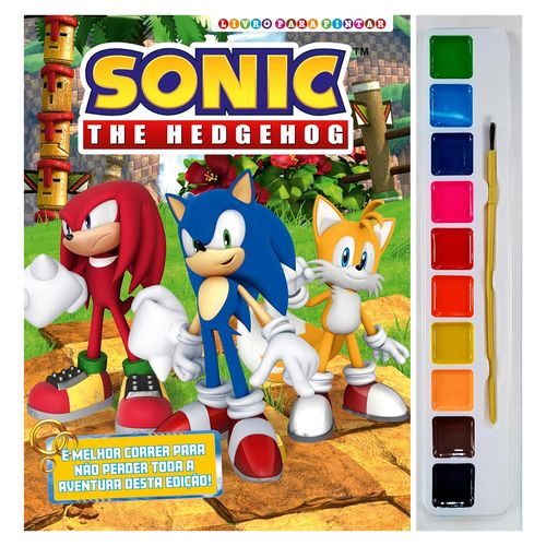 Livro Aquarela Sonic 21x28cm em Papel Editora Online