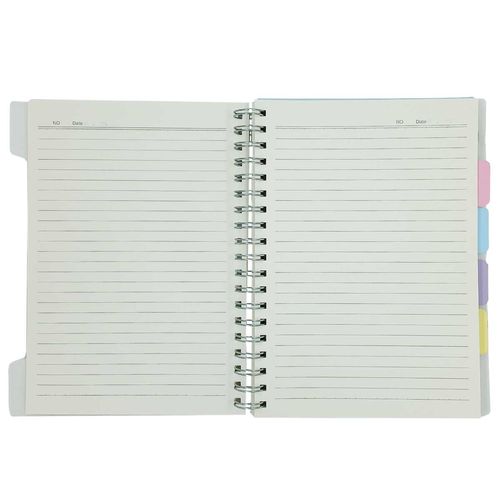 Caderno de Anotação C/ Divisórias 25x17cm 124 Folhas em Papel Michael Judi