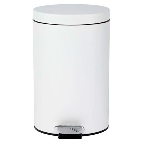 Lixeira Redonda C/ Pedal 12L em Aço Inox Wellmix