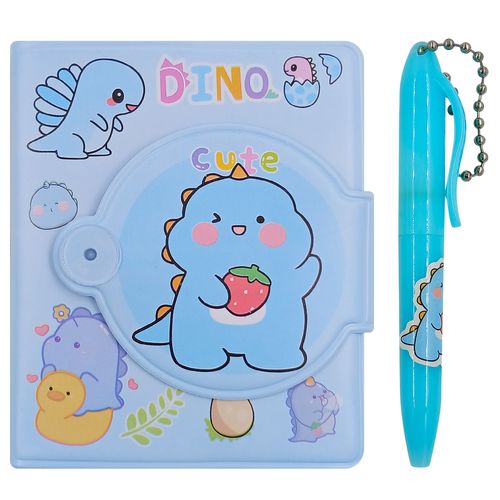 Mini Caderno Dinossauro C/ Caneta 65 Folhas 8x6,5cm em Papel Michael Judi