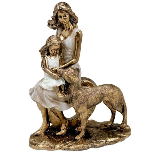 Família Decorativa 20,5x15cm em Resina Mabruk