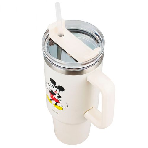 Canecão C/ Canudo Mickey Mouse 1,1L em Aço Inox Minas Presentes