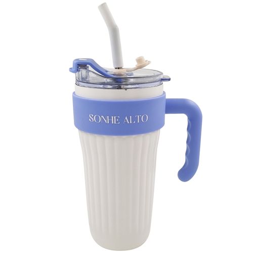 Copo Térmico C/ Canudo 860ml em Aço Inox Tokyo Design