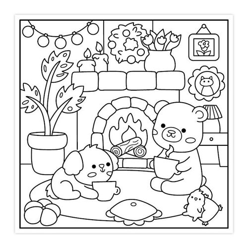 Livro P/ Colorir Cute World 23,5cm em Papel Magic Kids