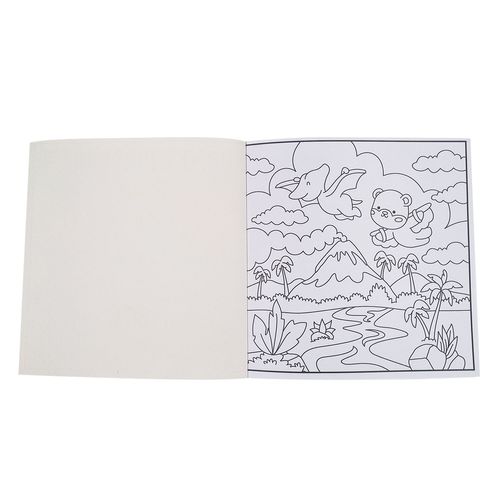 Livro P/ Colorir Comfy Dinosaurs 24cm em Papel Magic Kids