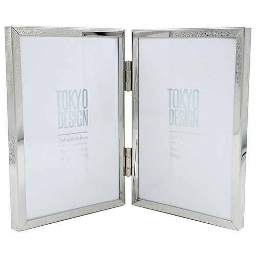 Porta Retrato Konya 10x15cm em Aço Inox Tokyo Design