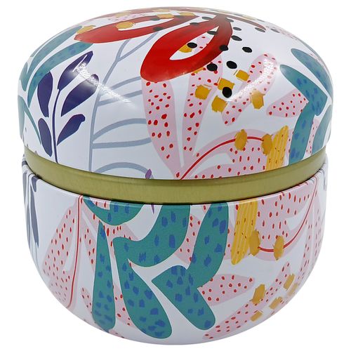 Caixa P/ Presente Redonda 8x8cm em Metal Amigold