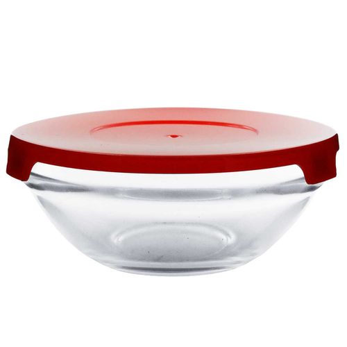 Jogo de Potes C/ Tampas 3 Peças em Vidro Flashgoods