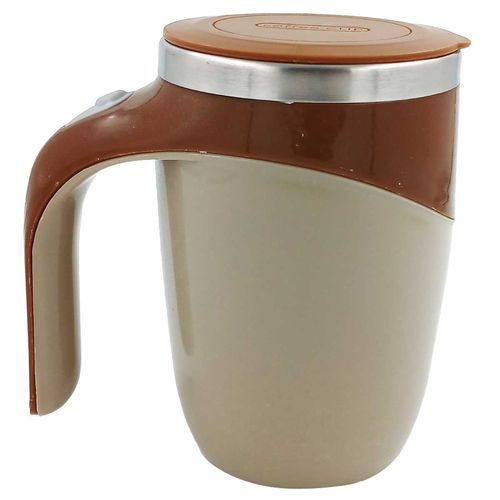 Caneca Mixer C/ Tampa 350ml em Aço Inox Fu Xing