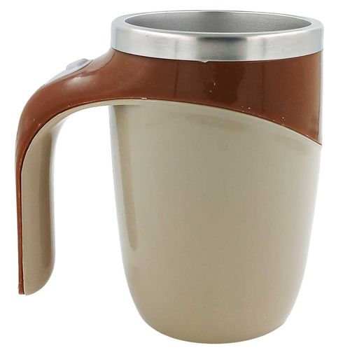 Caneca Mixer C/ Tampa 350ml em Aço Inox Fu Xing