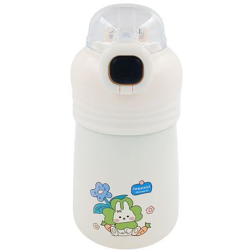 Garrafa Térmica Infantil C/ Alça 600ml em Aço Inox Amigold