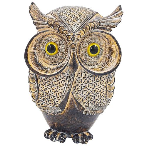 Coruja Decorativa 21,5cm em Resina Brascontinental