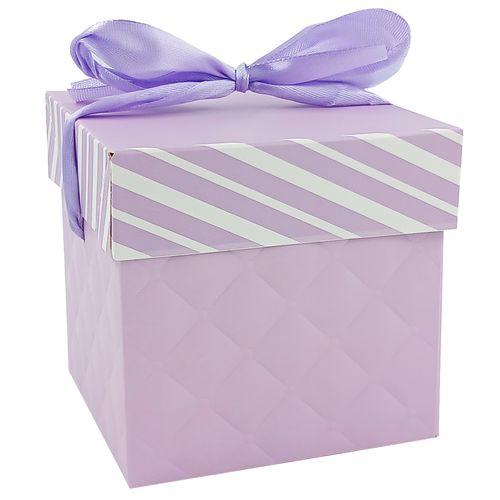 Caixa P/ Presente Color 10x10cm em Papel Amigold