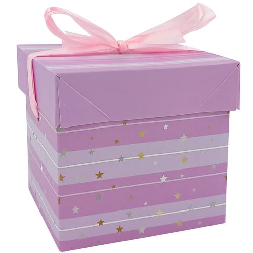 Caixa P/ Presente Estrela 22x22cm em Papel Amigold