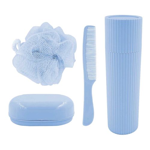 Kit Viagem C/ Nécessaire 5 Peças em Plástico Amigold