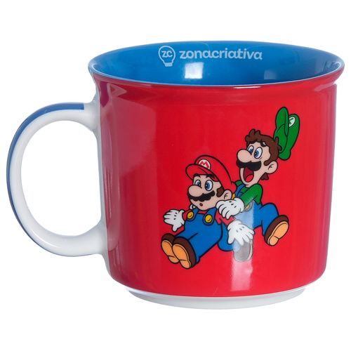 Caneca Tom Super Mario 350ml em Cerâmica Zona Criativa