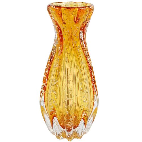 Vaso Decorativo Italy Tulipa 8x18cm em Vidro Newway