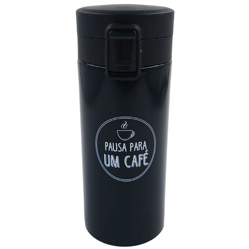 Copo Térmico C/ Tampa 300ml em Aço Inox Fu Xing