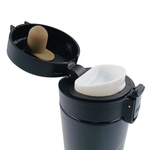 Copo Térmico C/ Tampa 300ml em Aço Inox Fu Xing