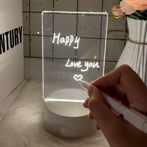 Luminária C/ Caneta Giz Decorativa 12x16cm em Plástico Fu Xing