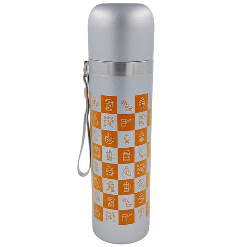 Garrafa Térmica C/ Alça 420ml em Aço Inox FlashGoods