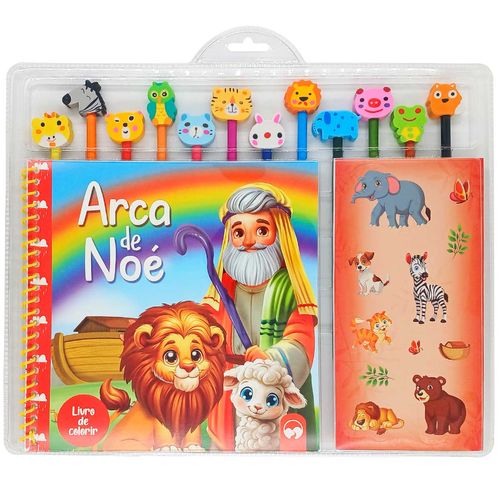 Livro P/ Colorir Arca de Noé 21cm em Papel Vale das Letras