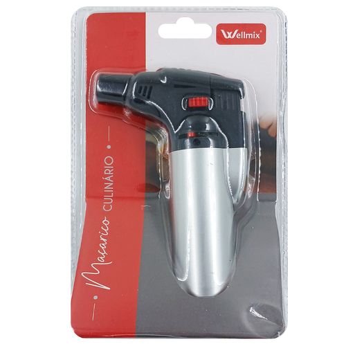 Maçarico Culinário Manual 12,5cm em Plástico Wellmix