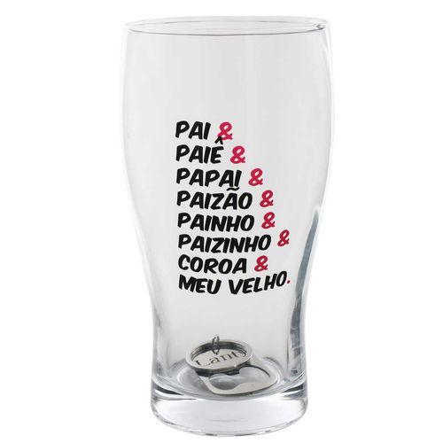 Copo Pai C/ Chaveiro 580ml em Vidro Kehome