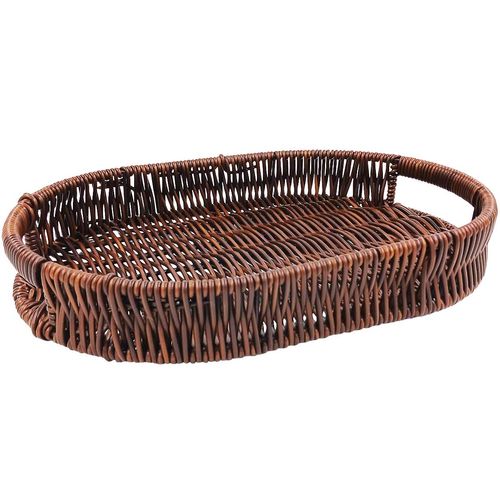 Bandeja Oval Decorativa 29,5x19,5cm em Plástico Clink