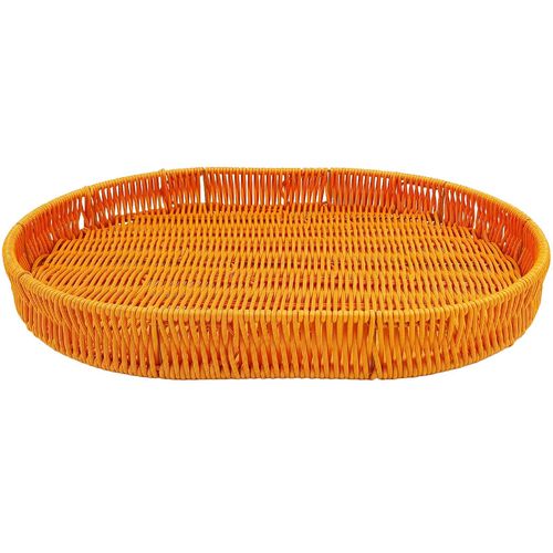 Bandeja Oval Decorativa 40x30cm em Plástico Clink