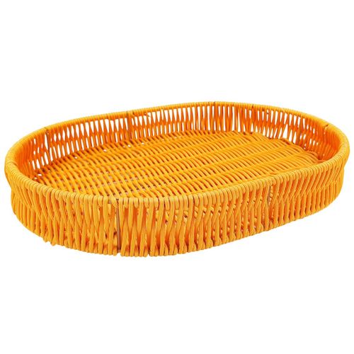 Bandeja Oval Decorativa 29,5x19,5cm em Plástico Clink