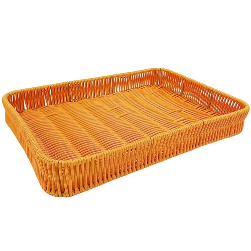 Bandeja Retangular Decorativa 35,5x25,5cm em Plástico Clink