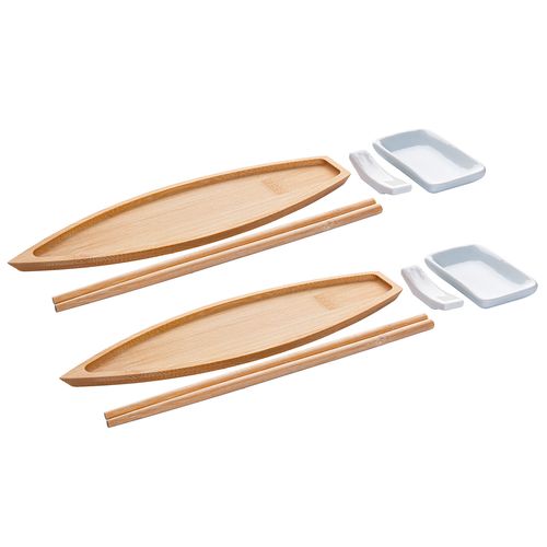 Kit Sushi Nagasaki 8 Peças em Bambu Lyor
