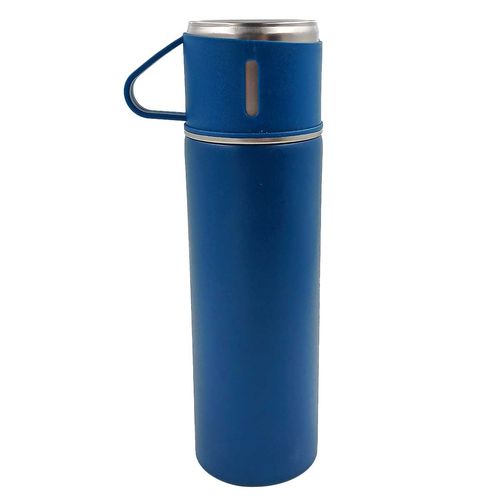 Garrafa Térmica C/ Xícara 500ml em Aço Inox Golden Rio
