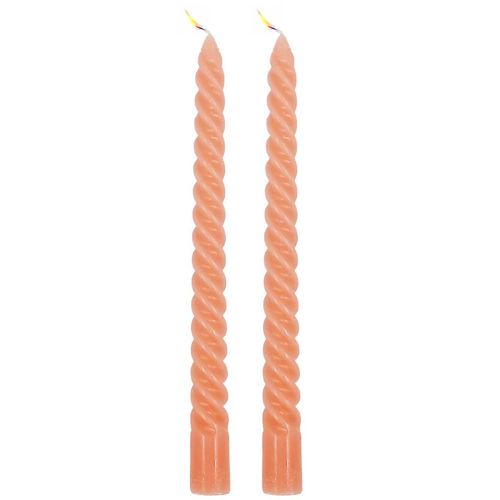 Jogo de Velas Espiral 2 Peças 25cm em Parafina Gifthome