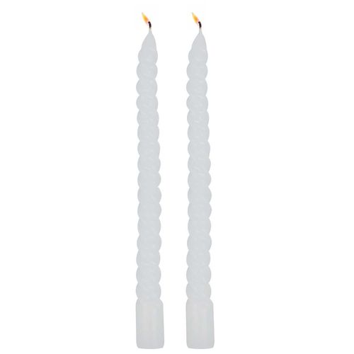 Velas Espiral Decorativa 2 Peças 25cm em Parafina Gifthome
