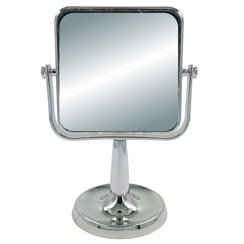 Espelho de Mesa Quadrado 21,5cm em Plástico Fu Xing