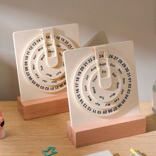 Calendário Giratório Decorativo 16cm em Plástico Interponte