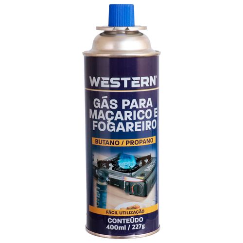 Gás Butano/Propano P/ Maçarico e Fogareiro 400ml em Metal Etilux