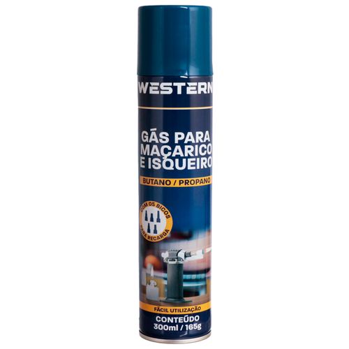 Gás Butano/Propano P/ Maçarico e Isqueiro 300ml em Metal Etilux