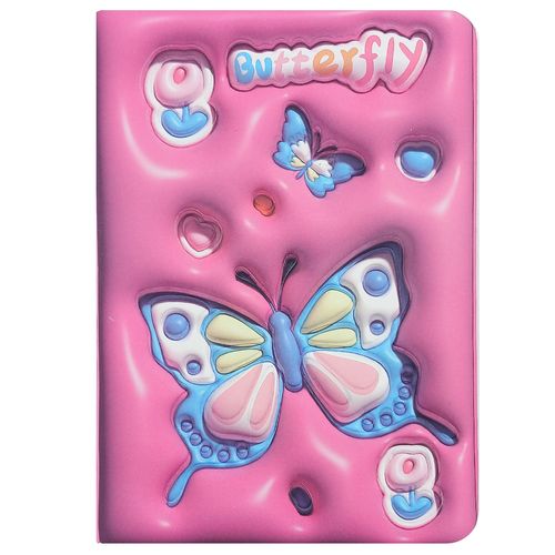 Caderno de Anotação Borboleta 12,1x17,6cm em Papel Interponte