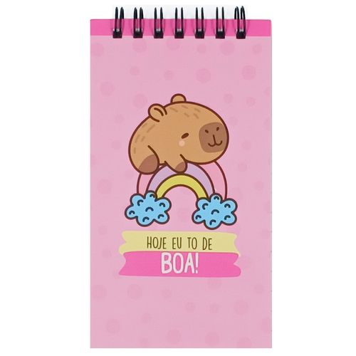Bloco de Anotação Capivara 7,5x13,5cm em Papel Fu Xing
