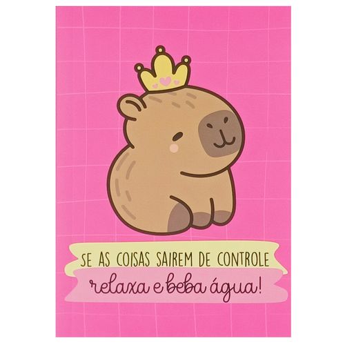 Bloco de Anotação Capivara 10,5x14,8cm em Papel Fu Xing