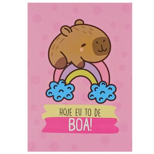 Bloco de Anotação Capivara 10,5x14,8cm em Papel Fu Xing