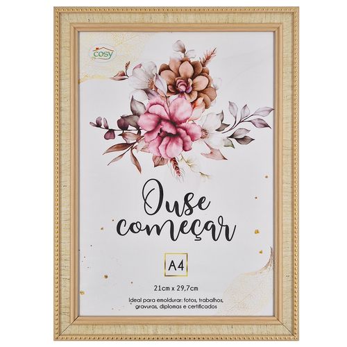 Porta Certificado Decorativo A4 21x29,7cm em Plástico Fu Xing
