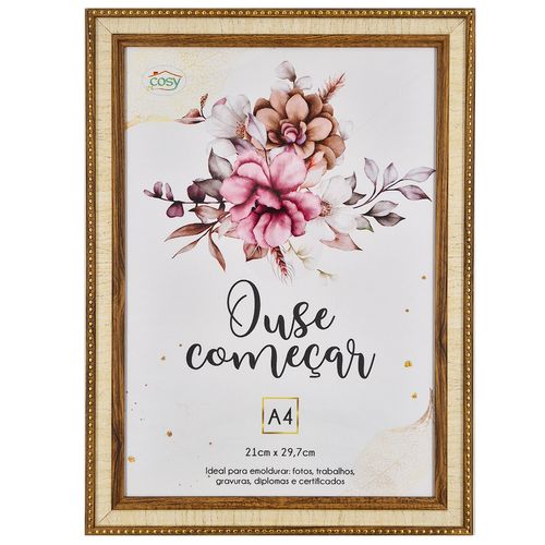 Porta Certificado Decorativo A4 21x29,7cm em Plástico Fu Xing
