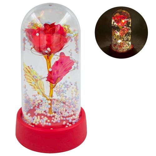 Luminária Cúpula Rosa 14cm em Plástico Fu Xing