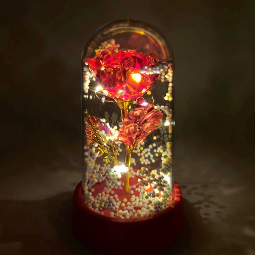 Luminária Cúpula Rosa 14cm em Plástico Fu Xing